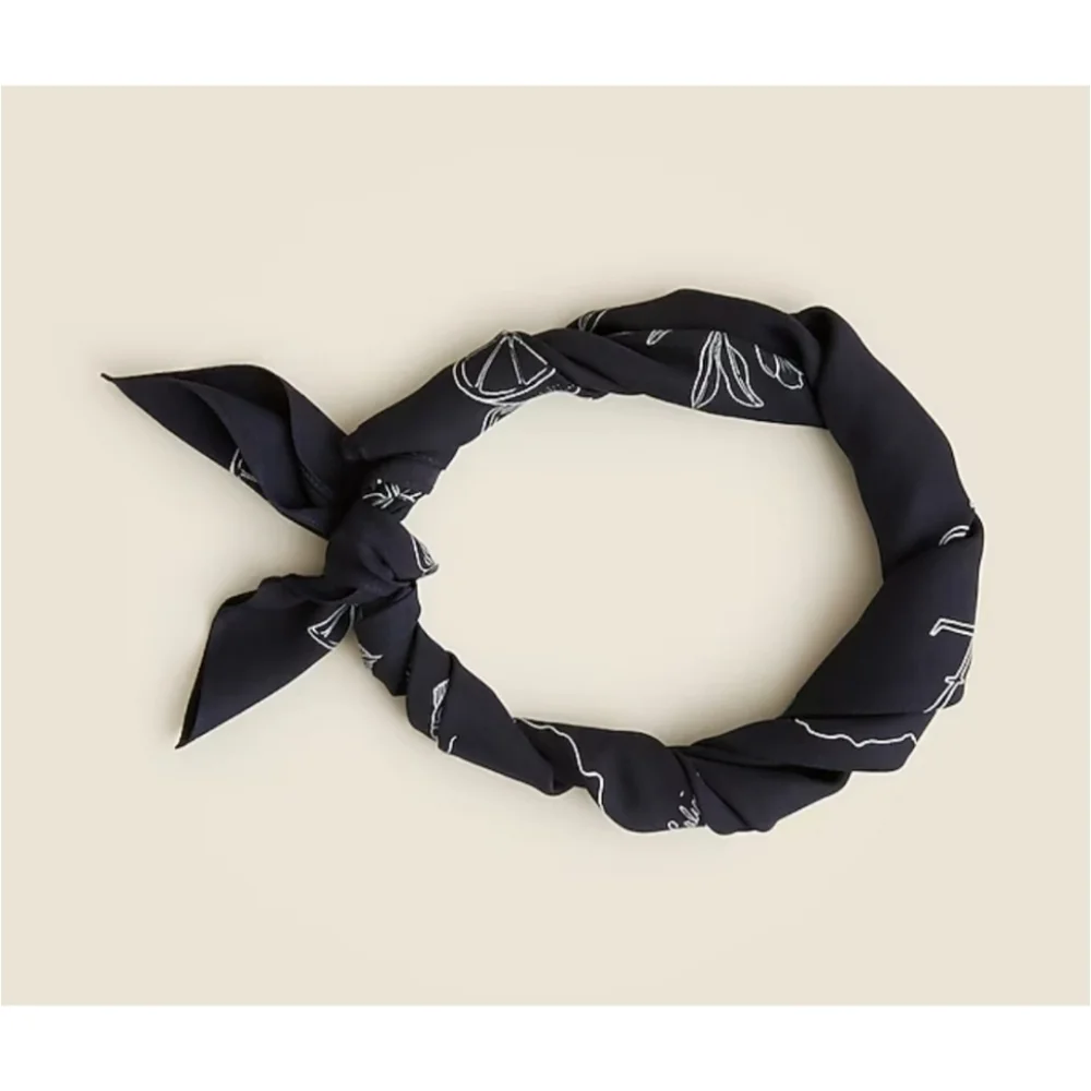 J. Crew Oversized Printed Silk Bandana